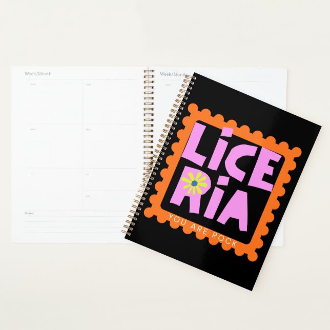 Typografie-Illustrationskunstwerk Planer (Anzeige)