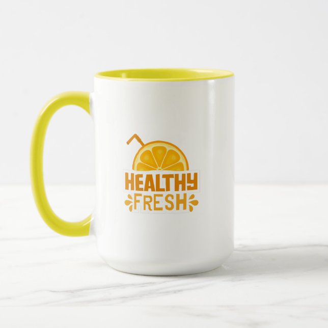 Typografie-Illustrationskunstwerk Tasse (Links)
