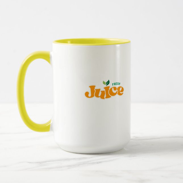 Typografie-Illustrationskunstwerk Tasse (Links)