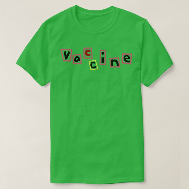 Typografie Impfstoff T-Shirt (Design vorne)