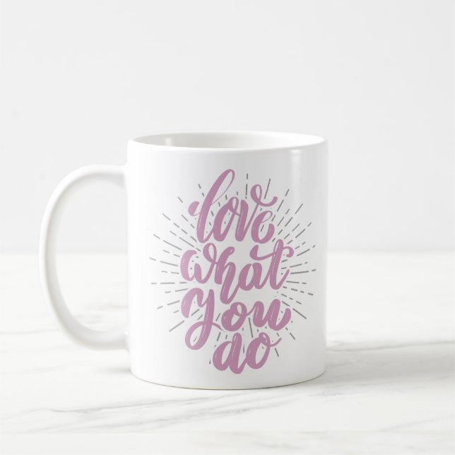 Typografie Inspiration Zitat Tasse (Links)