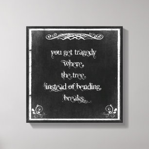 Typografie: Inspirationssatz zur Weisheit Leinwanddruck