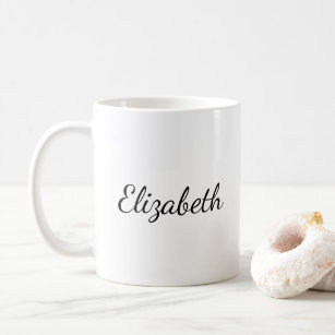 Typografie-Kaffeetassen Fügen Sie Ihre Namensvorla Kaffeetasse