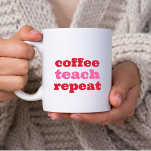 Typografie-Kaffeetest Wiederholung Personalisieren Kaffeetasse