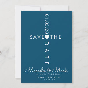 Typografie Kreuz Save The Dates Karte