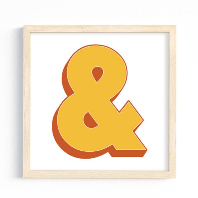 Typografie-Kunstposter, Et-Zeichen &, Fette Schrif Poster (Von Creator hochgeladen)