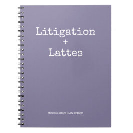 Typografie Latte-Studium Rechtsstudent Trendig Lav Notizblock