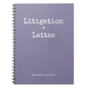 Typografie Latte-Studium Rechtsstudent Trendig Lav Notizblock