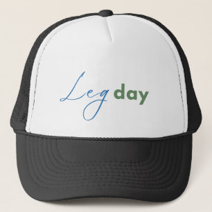 Typografie Legday in Blue und Green Truckerkappe