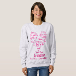 Typografie Liebe Herz "We Liebe You" Personalisier Sweatshirt