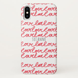 Typografie Liebe Valentine iPhone X Hülle