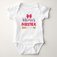 Typografie "Mama's Bestie" Pink Girly Baby Glam