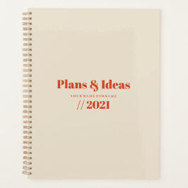 Typografie Minimalistisch Planer Design