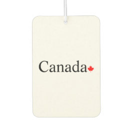 Typografie mit rotem Ahornblatt in Kanada Autolufterfrischer