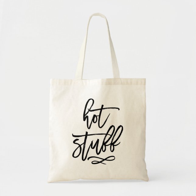 Typografie mit schwarzer Brust - Tote-Tasche Tragetasche (Vorne)