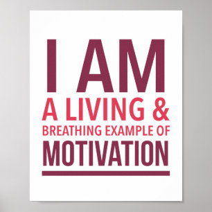 Typografie Motivierend Poster