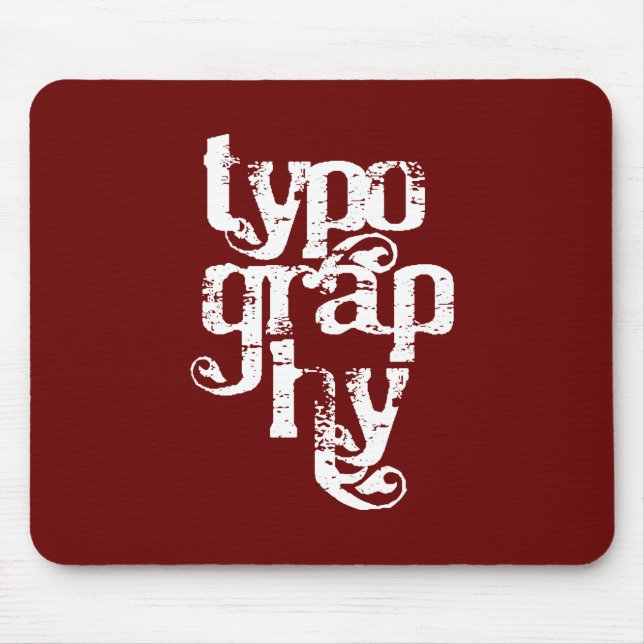 Typografie Mousepad (Vorne)