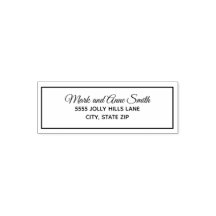 Typografie Nachname Rücksendeadresse