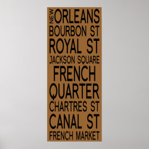 Typografie New Orleans   Poster