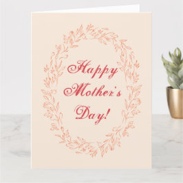 Typografie Niedlich Simple Modern Elegant Mothers Karte