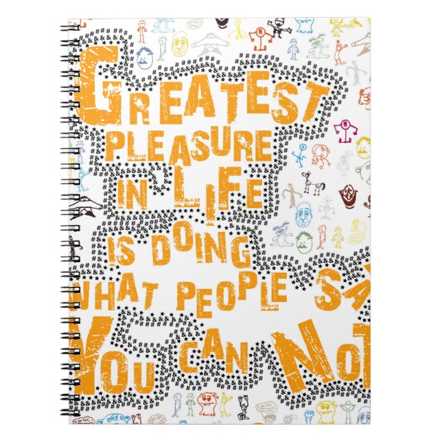 Typografie Notizblock (Vorderseite)