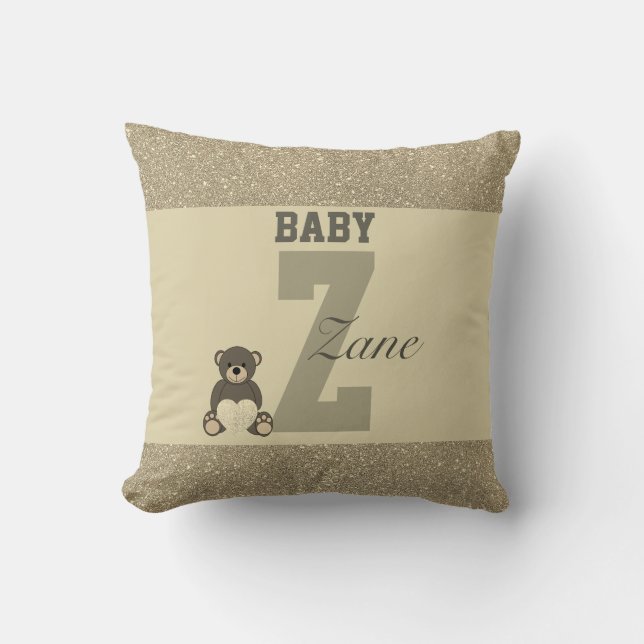 Typografie-personalisierte Kissen (Vorderseite)