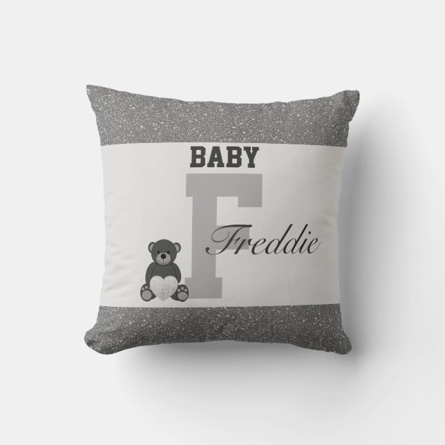 Typografie-personalisierte Kissen (Vorderseite)