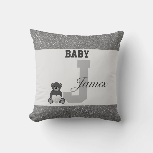 Typografie-personalisierte Kissen (Vorderseite)