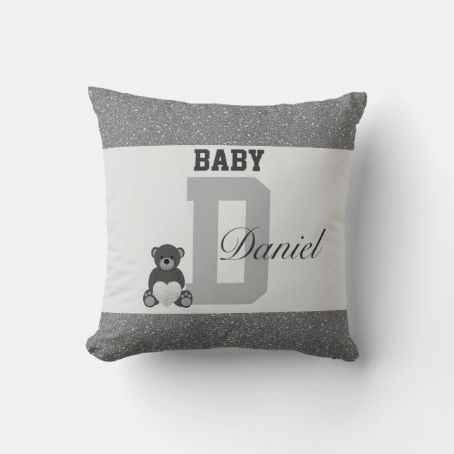 Typografie-personalisierte Kissen (Vorderseite)