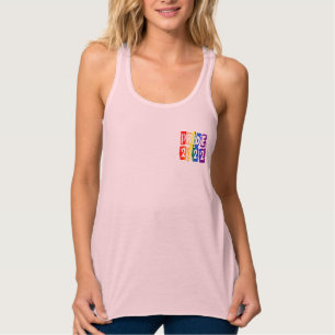 Typografie Pride 2022 LGBTQ-Regenbogenflagge Tank Top