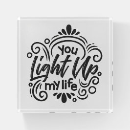 Typografie-Quote Briefbeschwerer
