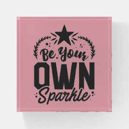 Typografie-Quote Briefbeschwerer