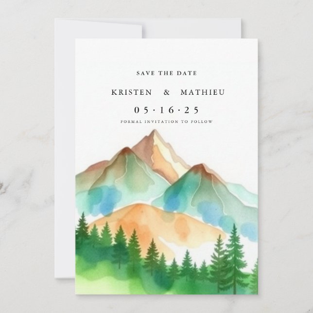 Typografie Save The Date (Vorderseite)