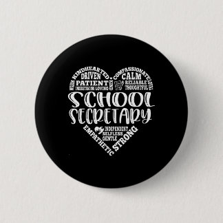 Typografie Schulsekretariat Verwaltungsassistentin Button