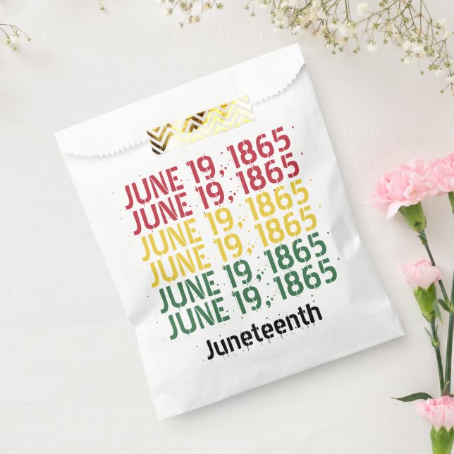 Typografie Schwarze Geschichte 19. Juni 1865 19. Geschenktütchen (Versiegelt)