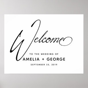 Typografie Script Natural Handwriting Poster