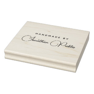 Typografie Skriptname Benutzerdefinierte Vorlage H Gummistempel