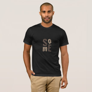 Typografie Social Media Cool Latte Print T-Shirt