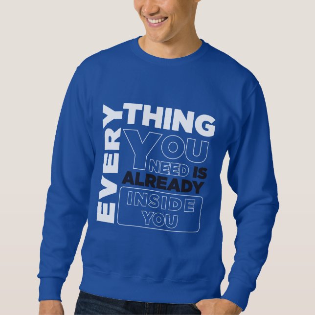 Typografie Sweat Shirt (Vorderseite)