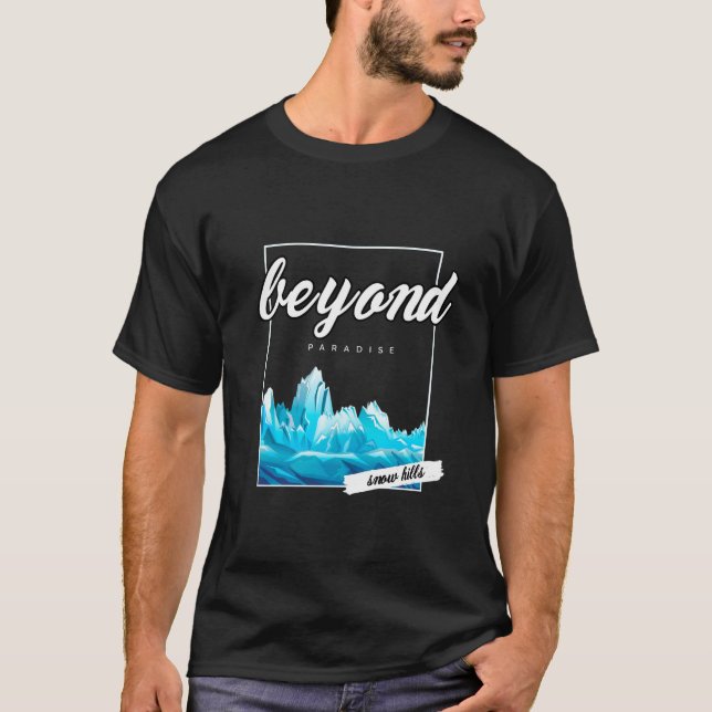 Typografie-T - Shirt "Beyond Paradise" (Vorderseite)
