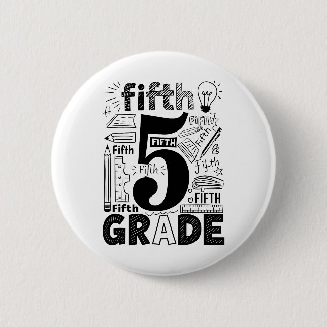 Typografie-Team der 5. Klasse Lehrer der fünften K Button (Vorderseite)