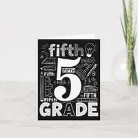 Typografie-Team der fünften Klasse Lehrer zurück