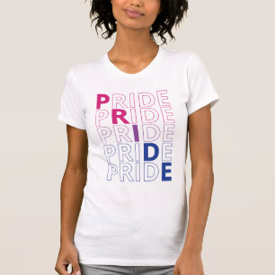 Typografie Text LGBTQ Bisexueller Stolz T-Shirt
