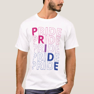 Typografie Text LGBTQ Bisexueller Stolz T-Shirt