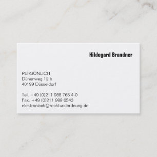 Typografie und Pastellfarben Visitenkarte