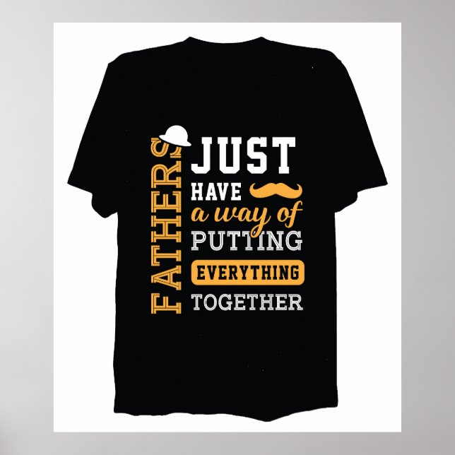 Typografie Vatertag Poster (Vorne)