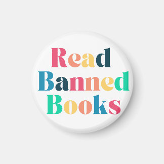 Typografie verbotener Bücher lesen Magnet