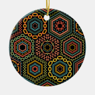 Typografie, Vintage-Stil, Retro-Vibe, Wasserfarbe, Keramik Ornament