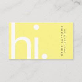 Typografie Visitenkarte