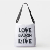 Typografie von Liebe Laugh Live beste Geschenkidee